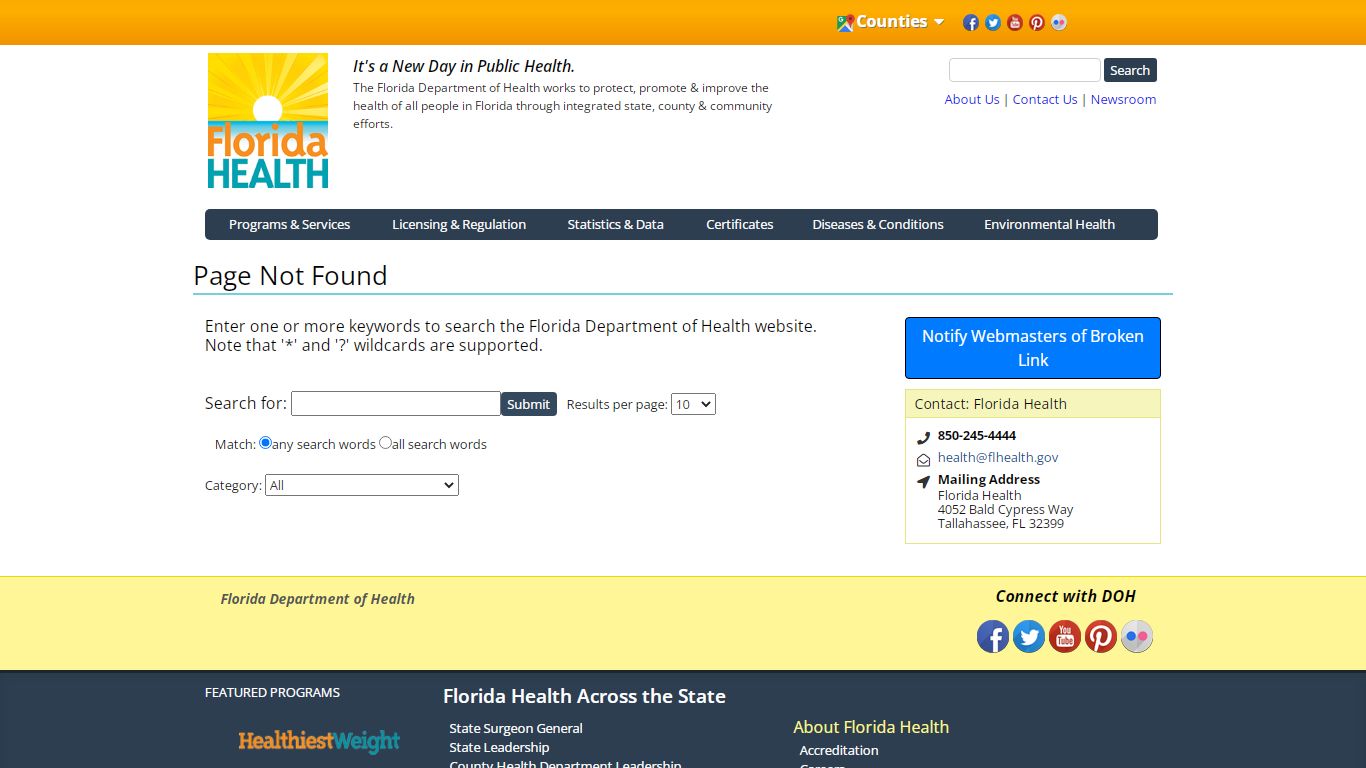 Death | Florida Department of Health